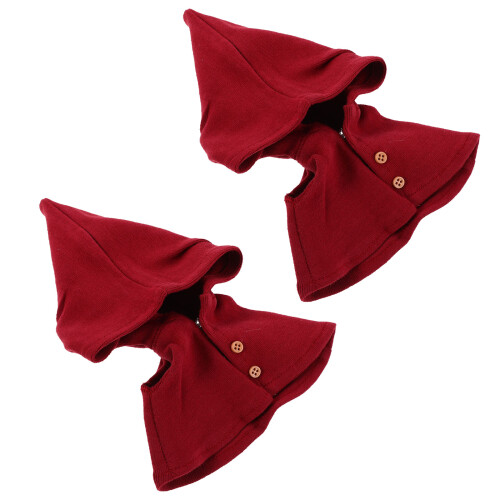 10Pcs Red Polyester Doll Cloak Costume Accessories for Cosplay Fun 1