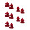 10Pcs Red Polyester Doll Cloak Costume Accessories for Cosplay Fun 8