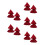 10Pcs Red Polyester Doll Cloak Costume Accessories for Cosplay Fun 9