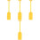 4St Multifunctionele Gele Plastic Peddel Voor Podium En Kinderpret 4