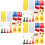 3Sets Durable Plastic Mini Roadblocks with Bright Colors for Kids Play 7
