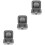 3Pcs Pocket Size Hearing Aid Protector ABS Portable Travel Storage Box 7