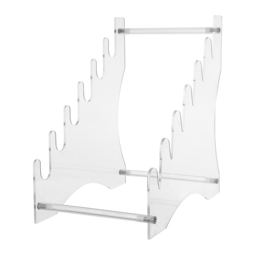 4Pcs Clear Acrylic Storage Organizer Transparent Display Stand 1
