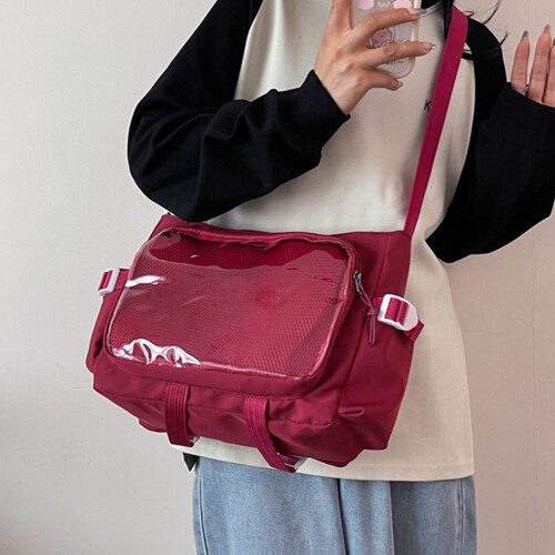 Bolsa mensageiro estudantil de grande capacidade, prática e versátil.