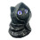 Černá figurka s kapucí, gotická halloweenská ozdoba 1