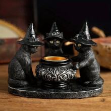 Halloween-noita hartsikynttilänjalka, 1 kpl