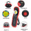 Lampe de travail LED COB rouge portable, base magnétique 4