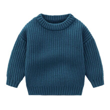 Mädchenpullover - Kinderpullover, einfarbig, Winterstrickoberteil, kuschelig und lässig, zum Spielen und Lernen - Herbstpullover, Farbe: C,
