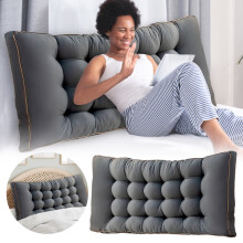 Coussin de lecture confortable et élégant pour appui-tête, idéal pour les lits et les canapés, offrant un soutien supplémentaire et