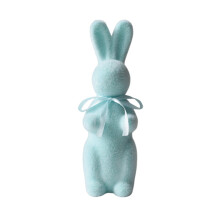 Décorations pour Pâques, sculpture en flocage vert, décorations pour jardin, cour, réunion de famille, cadeau de Pâques, 4-Bleu