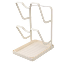 Support pour couvercles de casseroles avec rotation à 360 pour un accès facile et un rangement à double niveau