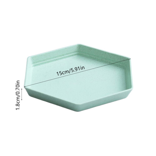 Wheat Straw Square Dinner Plates 15 cm 2