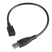 29 cm-es USB 5 tűs női - USB B hím átalakító kábel nyomtatókhoz, elektronikus műszerkiegészítőkhöz