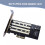 Πρόσθετες κάρτες NVMe M.2to PCIe x4Card Προσαρμογέας M.2PCIE Κάρτα επέκτασης κεντρικού 2