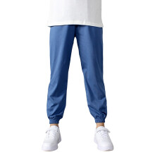 Leggings de sport pour filles – Taille élastique, pantalon décontracté et confortable pour l'école et les activités de plein air, bleu, taille