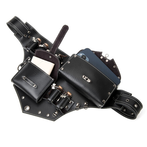 Τσάντα μέσης YIEMEEN PU με φιαλίδια από φελλό για μεσαιωνική τσάντα ζώνης με 2
