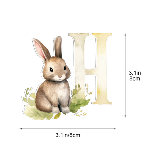 Easter2D Acrylic26Gram Κρεμαστό στολίδι με ακρυλικό λαγουδάκι, στεφάνι σπιτιού, διακόσμηση 1