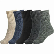 Laarzensokken voor dames, winterse, effen, dikke, warme sokken, comfortabele crew sokken, kerstcadeau
