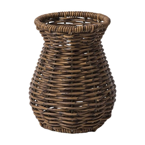 Vase tressé à la main pour composition florale dans le salon