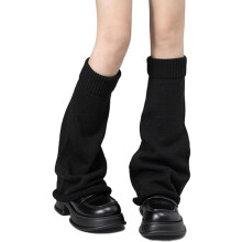 QIANJIA Y2k Star Skull Print Two Side Wear Knitted Leg Warmers Socks Punk Girls Japanese Kawaii Streetwear Leg Cover