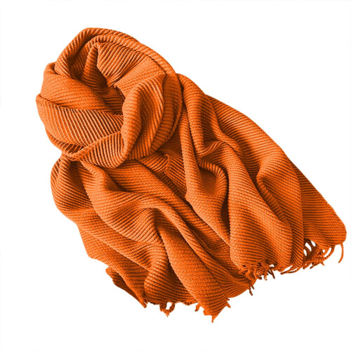 Cachecol de inverno feminino em tricô macio