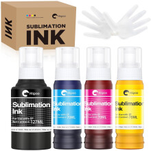 Sublimation Ink Refilled Bottles Compatible with ET2400, ET2720, ET2760, ET2750, ET4800, ET-2800, ET-2803, ET-2850 for Mugs & T-Shirts