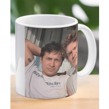 Kaffekopp med oppvarmet rivaliseringsdesign 11,8 oz keramikk