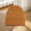 Gorro unissex de malha waffle – Gorro térmico macio e elástico 5