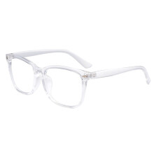 Firkantede, transparente linser, unisex, 1 par