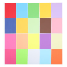 Papier à dessin coloré, couleurs assorties, 100 feuilles