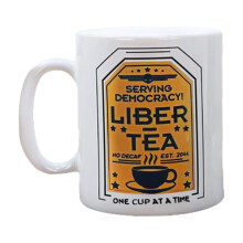 Liber-Tea kávésbögre fekete teás bögre 12oz