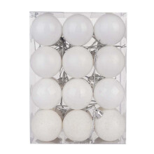 Purple Shatterproof Ornament Balls 2.36 inch 24 pcs