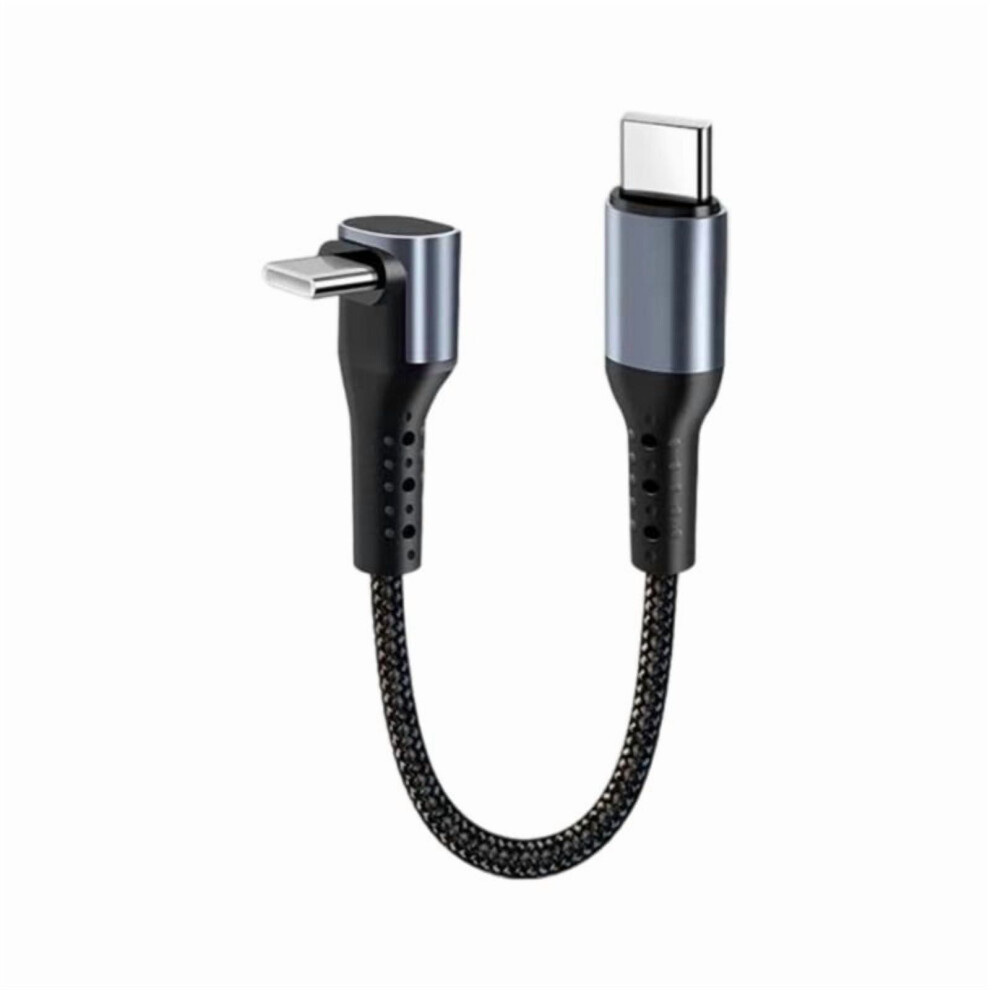 25Cm 66W 90 Degree Elbow Short Cable Usb/Usb C To Type C Fast Charging Data Cord For Power Bank Camera Mobile Phone 9083649346778