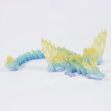 1 paire d'ailes de dragon en cristal imprimées en 3D (20 cm), articulations de dragon volant, figurines de dragon divin créatives, cadeaux, objets