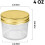 Conjunto de 40 potes de vidro tipo Mason com tampas douradas, 120ml (4oz) 2