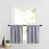 Half Window Curtains Silver Grey 29x24 Inch 2 Panels 1
