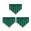 Curtains Short Solid Color Curtains, Triangular Curtains for Household, Small Window, Through Rod Curtains for Kitchen, Bathroom, Cabin 2