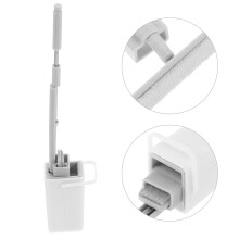 Sweeper Mop Dollhouse Supplies White and Grey 1 Set Realistic Design for Enthusiasts of All Ages Home Decor