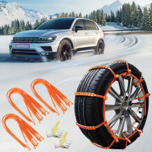 Upgraded Anti-Snow Chains for Trucks & SUVs – Reusable, Portable, Emergency Winter Traction – Compatible with Muddy Roads