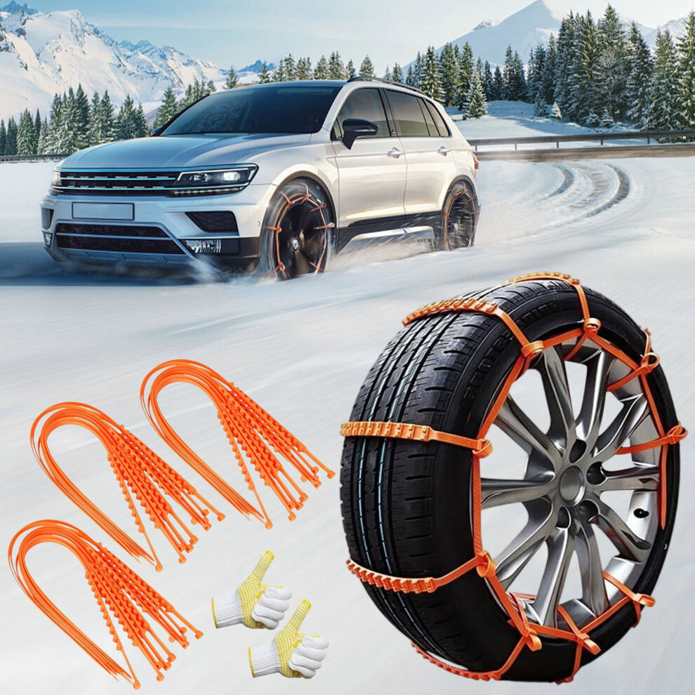 Upgraded Anti-Snow Chains For Trucks & Suvs Â Reusable, Portable, Emergency Winter Traction Â Compatible With Muddy Roads 9425574156662