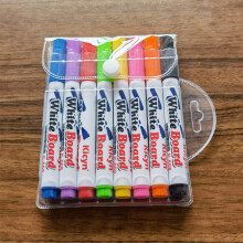 Akvarellpenna Raderbara whiteboardpennor 8 färger 10 ml