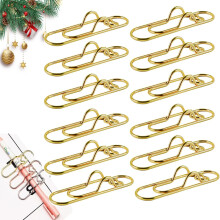 Clip pour stylo en forme de cœur, 3 couleurs, acier au carbone or rose/argent, lot de 6/12/30 pièces, compatible avec les carnets.