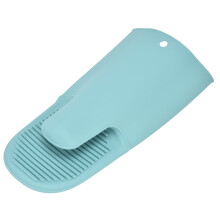 Nordische grüne Silikon-Ofenhandschuhe, hitzebeständig und rutschfest, ideal zum Backen und Grillen