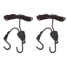 2Pcs Heavy Duty Rope Hangers with Pulley for Kayak Tie Down Straps and Boat Secure