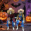 Animerade duellerande banjoskelett med lysande ögon, 2-pack 3