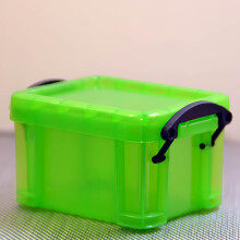 Snoepkleurig transparant mini-opbergdoosje 0,14 liter – Leuk afsluitbaar sieraden- en cosmetica-organizer voor kleine spullen