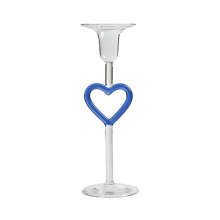 Porte-bougie en forme de cœur pour bougies standard