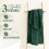 Badlakanset med 4 st 30x60 cm 100 % bomull Hunter Green 2