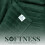 Badlakanset med 4 st 30x60 cm 100 % bomull Hunter Green 4
