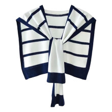 Poncho décontracté à rayures pour femme, vêtement polyvalent à porter sous une robe ou un débardeur, idéal pour la plage, les voyages ou le